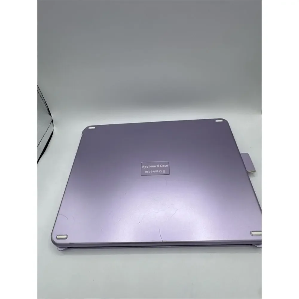 Bluetooth Keyboard Case for iPad Purple Wireless Smart Folio Cover